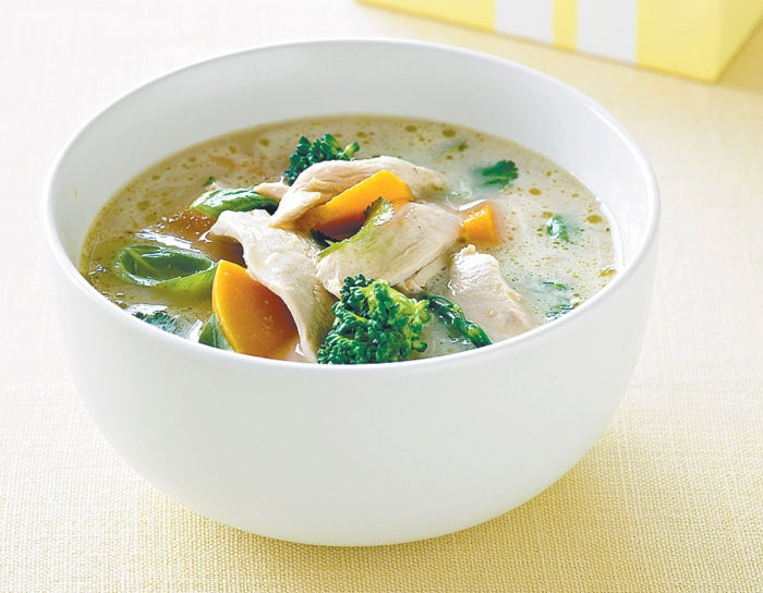 Thai chicken and pumpkin soup