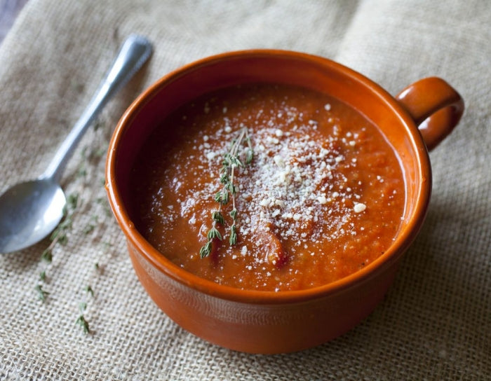 Roasted Tomato Soup with Italian Sausage
