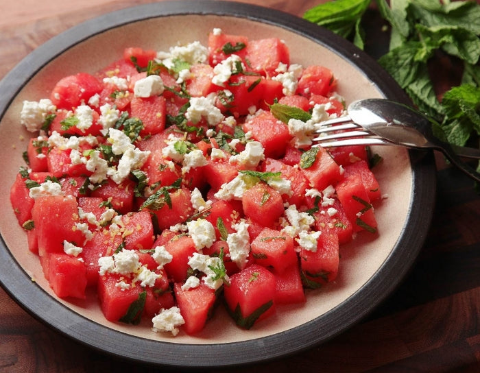 Watermelon, Feta, And Mint Salad