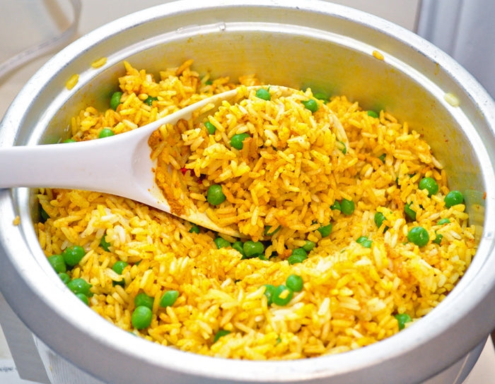 Golden Basmati Rice with Peas