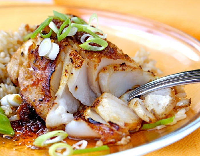 Sauteed Sablefish with Ginger-Soy Glaze