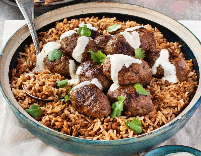 Middle Eastern Lamb Koftas with Rice
