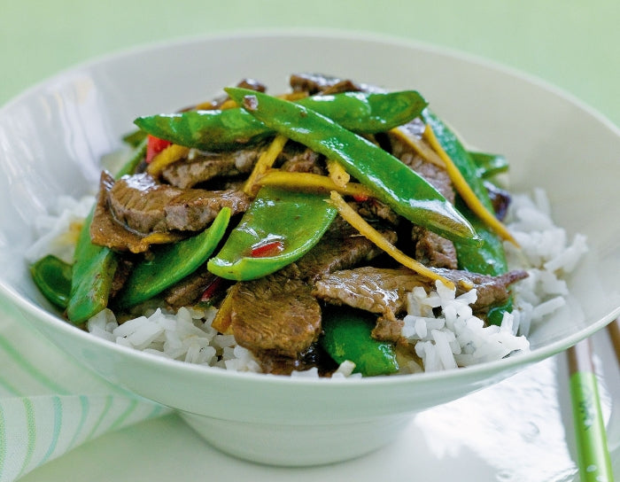 Chinese Beef And Snow Pea Stir-Fry