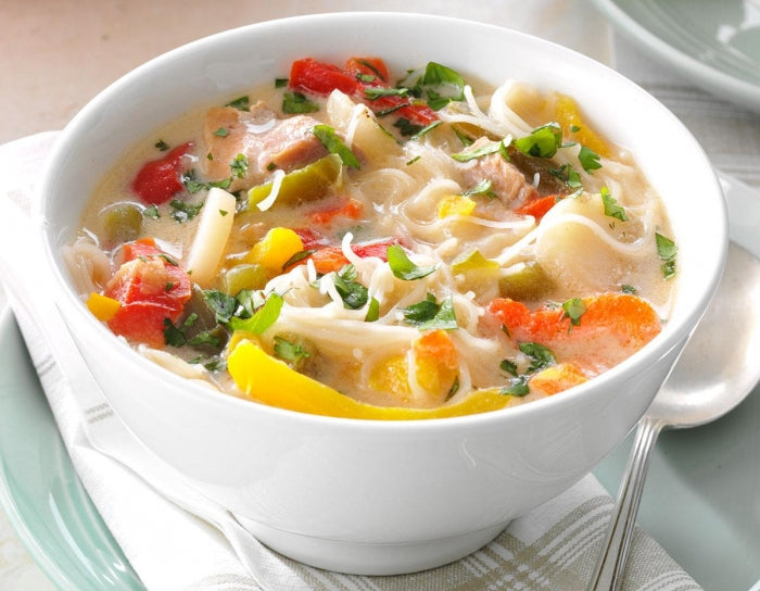 Rice & vegetable Noodle Soup