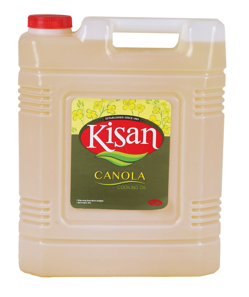 Kisan Canola Oil 5 Liter  Can [Multi Pack 1 x 4]
