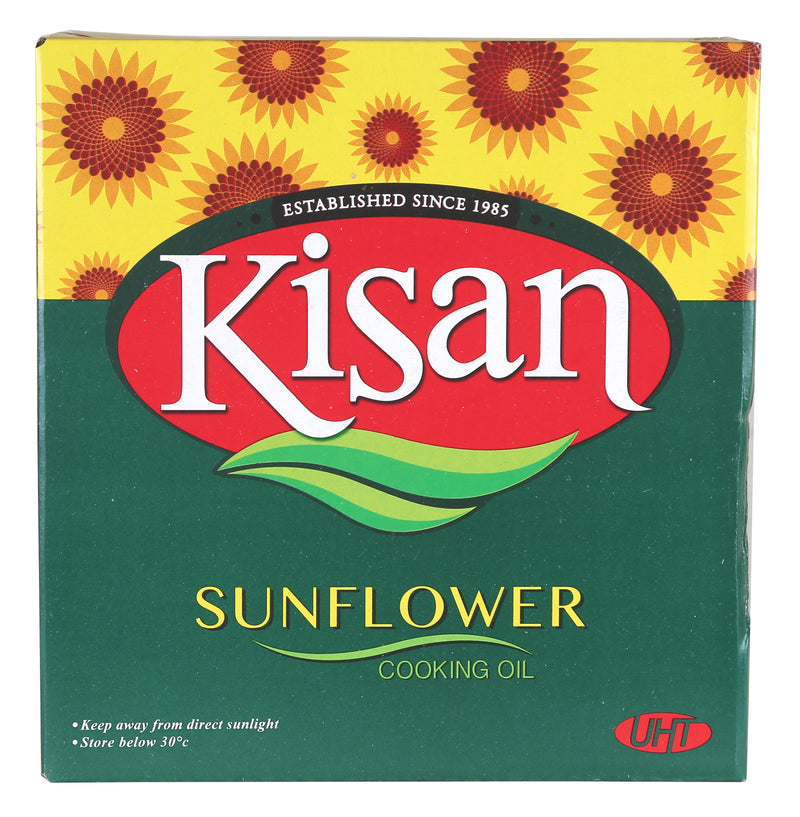 Kisan Sunflower Cooking Oil 1 Liter (Multi Pack 1 x 5)